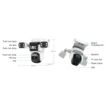 VSTARCAM smart ηλιακή κάμερα BG621SR, triple lens, 2MP, 4G, SD, PTZ, IP66 - Image 5