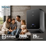 BRUNO κεραμικό αερόθερμο δωματίου & μπάνιου BRN-0257, 2000W, IP23, προηγμένων λειτουργιών, με ανεμιστήρα - Image 2