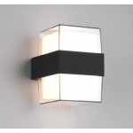 POWERTECH LED φωτιστικό τοίχου HLL-0159, 14W, 4000K, 1190lm, IP65, μαύρο - Image 2