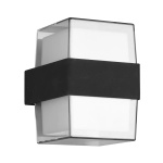 POWERTECH LED φωτιστικό τοίχου HLL-0159, 14W, 4000K, 1190lm, IP65, μαύρο