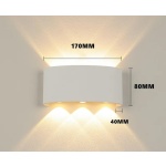 POWERTECH LED φωτιστικό τοίχου HLL-0160, 6W, 4000K, 510lm, IP65, λευκό - Image 3