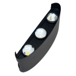 POWERTECH LED φωτιστικό τοίχου HLL-0161, 6W, 4000K, 510lm, IP65, μαύρο - Image 4
