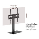 POWERTECH επιτραπέζια βάση τηλεόρασης PT-1445, 32-65", έως 40kg - Image 2