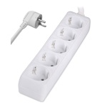 POWERTECH πολύπριζο PT-871, 5x schuko, 16A, 3m, λευκό