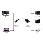 POWERTECH αντάπτορας DisplayPort σε VGA PTH-028, 1920x1200p, μαύρο - Image 2