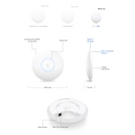 UBIQUITI Access Point UniFi U6+, WiFi 6, 3000Mbps, Dual band, PoE - Image 3