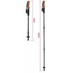 Τηλεσκοπικό μπαστούνι ορειβασίας - Μπατόν – 050014 - Black - Image 2