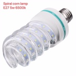 Λάμπα LED - Spiral Corn - E27 - 5W - 6500K - 356908 - Image 2