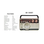 Επαναφορτιζόμενο ραδιόφωνο Retro - MD-506-BT - 865061 - Image 4