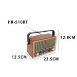 Επαναφορτιζόμενο ραδιόφωνο Retro -  Η-510-BT - 865108 - Image 3