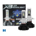 Λάμπες LED - X3-H4 - 50W - Canbus - 007005 - Image 2
