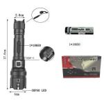 Επαναφορτιζόμενος φακός LED - L8-P50 - 180094 - Image 2