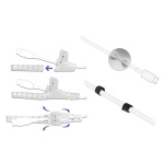 DELOCK σετ δεματικών καλωδίων 18392 με οργανωτές σιλικόνης/πλαστικό δεματικό/ταινία τύπου velcro, 5τμχ - Image 2