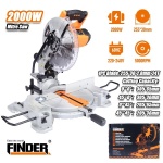 Δισκοπρίονο πάγκου για κοπή αλουμινίου - 2000W - Finder - 197368 - Image 2