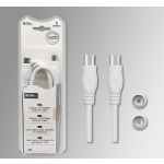 Καλώδιο κεραίας τηλεόρασης - 722BC - Male/Female - 1.5m - 196697 - Image 2