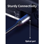 CABLETIME καλώδιο ήχου Toslink CT-AV380-P04GN, gold plated, 5mm, 3m, μαύρο - Image 4