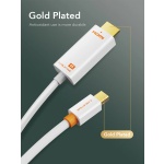 CABLETIME καλώδιο mini DisplayPort σε HDMI CT-AV588-03G4K, 4K/30Hz, 1m, λευκό - Image 4