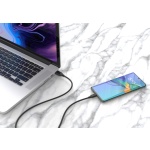 CABLETIME καλώδιο micro USB σε USB CT-C165-05G, 2.4A, 480Mbps, 0.25m, μαύρο - Image 2