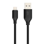 CABLETIME καλώδιο micro USB σε USB CT-C165-05G, 2.4A, 480Mbps, 0.25m, μαύρο - Image 3