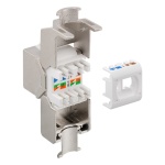GOOBAY keystone module RJ45 CΑΤ 8.1 61129, STP, 2000 MHz, GHMT, ασημί - Image 2