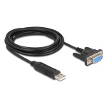 DELOCK καλώδιο USB σε RS-232 67382, 921.6Kbps, 1.8m, μαύρο - Image 2