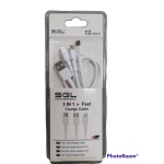 Καλώδιο USB All-in-one – 3 in 1 – 1.2m – 194796 - Image 3