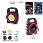 Επαναφορτιζόμενος φακός και προβολέας LED έκτακτης ανάγκης με ηλιακό πάνελ - 6678 - 767783 - Image 2