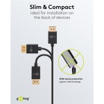 GOOBAY καλώδιο DisplayPort 77443, 8K/120Hz, 40 Gbps, 2m, μαύρο - Image 5