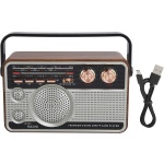 Επαναφορτιζόμενο ραδιόφωνο Retro - MD-506-BT - 865061 - Image 3