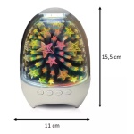 Ασύρματο ηχείο Bluetooth με ραδιόφωνο και φωτεινά σχέδια - S609 - 883648 - Shinning Star - Image 2