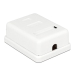 POWERTECH επιτοίχια πρίζα δικτύου CAB-N129, 1 θύρας, Cat.6 UTP, λευκή - Image 2