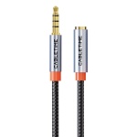 CABLETIME καλώδιο προέκτασης ήχου 3.5mm CT-AE35M, gold plated, 2m, μαύρο