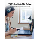 CABLETIME καλώδιο προέκτασης ήχου 3.5mm CT-AE35M, gold plated, 2m, μαύρο - Image 3