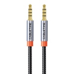 CABLETIME καλώδιο ήχου 3.5mm CT-AM35M, gold plated, 1.5m, μαύρο