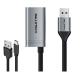 CABLETIME καλώδιο προέκτασης USB CT-AMAFA3, active, 5Gbps, 5m, μαύρο