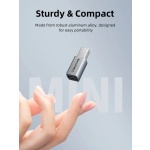 CABLETIME αντάπτορας USB-C σε USB Type B CT-CFBM2-AG, 480Mbps, γκρι - Image 4