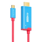 CABLETIME καλώδιο USB-C σε HDMI CT-CMHD4P, 4K/60Hz, PD100W, 2m, κόκκινο