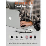 CABLETIME docking station CT-HBP2-AG7, 7 θυρών, USB-C, 4K, 100W, γκρι - Image 5