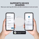 HAVEDEER smart tag ACCUTAG για Android συσκευές, Bluetooth tracker, λευκό - Image 3