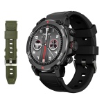 INTIME smartwatch G6 με 2x λουράκια, heart rate, 1.43" AMOLED, GPS, 5ATM/IP69, titanium black