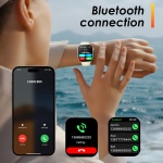 INTIME smartwatch A10 Pro με 2x λουράκια, heart rate, 2.04" AMOLED, IP65, μαύρο - Image 4