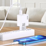 KAKUSIGA φορτιστής τοίχου KSC-1238 με καλώδιο Lightning, 2x USB, 12W, λευκός - Image 2