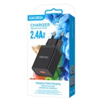 KAKUSIGA φορτιστής τοίχου KSC-930, USB, 2.4A, μαύρος - Image 3