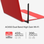 MERCUSYS ασύρματος USB αντάπτορας δικτύου MU6H, AC650, Dual Band, V 1.30 - Image 2