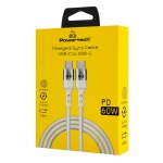 POWERTECH καλώδιο USB-C σε USB-C PTR-0167, PD 60W, copper, 1m, λευκό - Image 2