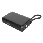 SILICON POWER power bank CP10 με καλώδιο USB-C, 2x θύρες εξόδου, 10000mAh, 20W, μαύρο - Image 5
