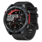 ZEBLAZE smartwatch Stratos 4 με φακό, heart rate, 1.43" AMOLED, GPS, 5 ΑΤΜ, MIL-STD-810H, μαύρο