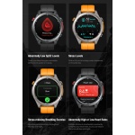 ZEBLAZE smartwatch Stratos 4 με φακό, heart rate, 1.43" AMOLED, GPS, 5 ΑΤΜ, MIL-STD-810H, μαύρο - Image 4