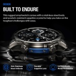 ZEBLAZE smartwatch Vibe 8 με φακό, heart rate, 1.43" AMOLED, 5 ΑΤΜ, MIL-STD-810H, μαύρο - Image 4