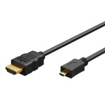 GOOBAY καλώδιο micro HDMI σε HDMI 53784 με Ethernet, 4K/60Hz, 1.5m, μαύρο